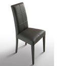 Set 2 Sedie 47x47x101 cm Giada standard antracite