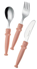 Set Posate per Bambini in Acciaio Eme Pappallegra Azzurro