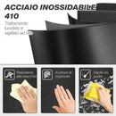 Cestino Spazzatura 20 L 21,5x37,2x57 cm con Chiusura Ammortizzata e Secchio Rimovibile in Acciaio e PP Nero      