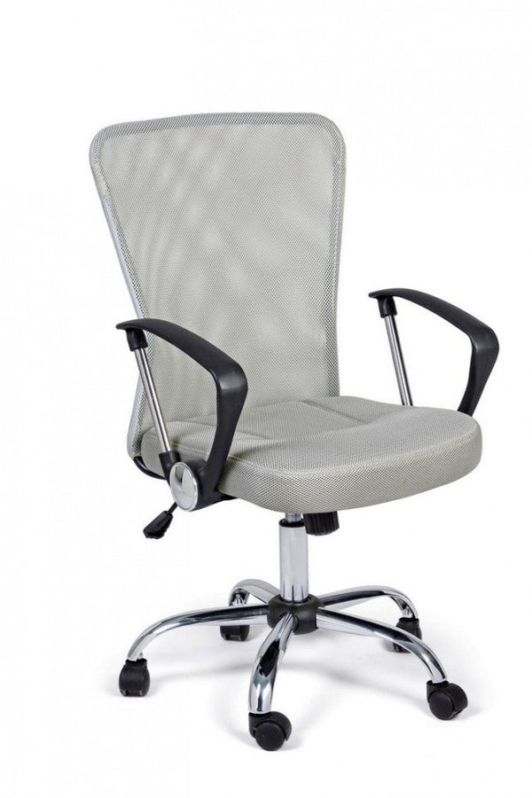 Sedia Poltrona Operativa da Ufficio in Tessuto a Rete Brisbane Grigia sconto