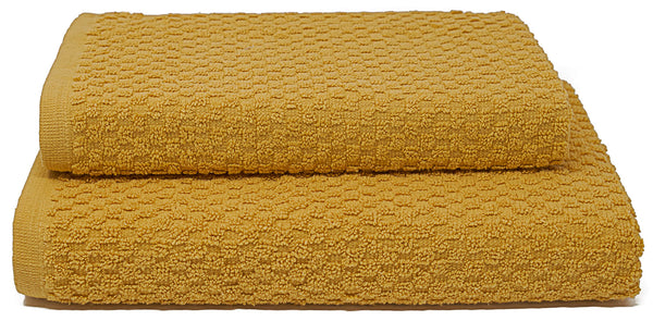 Set Spugna Asciugamani Ospite + Salvietta Sally Coriandolo Senape prezzo