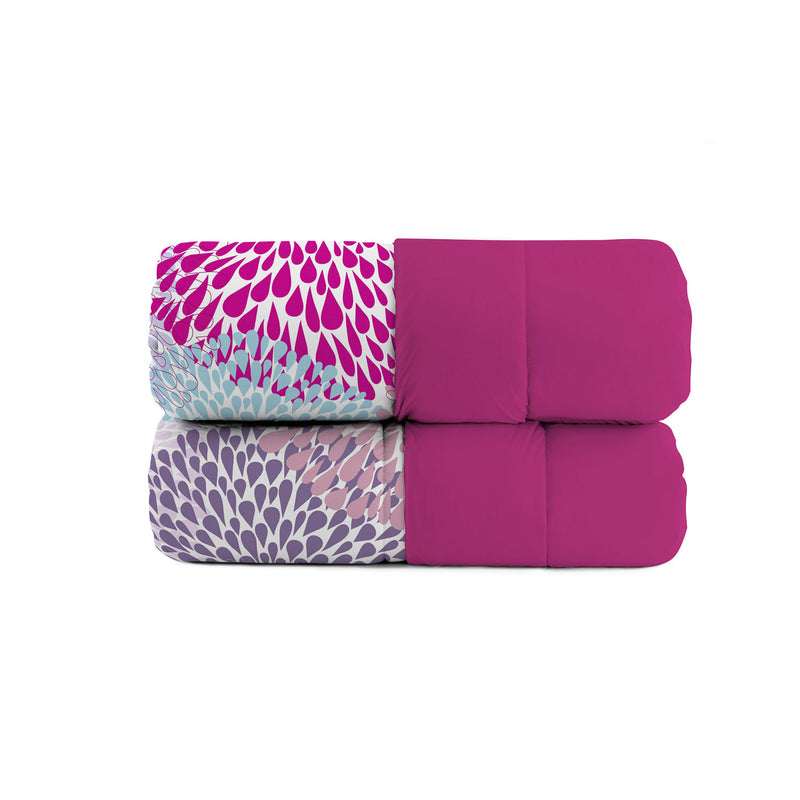 Trapunta Invernale Stampata in Microfibra 200gr Double Face Soffioni Varie Misure