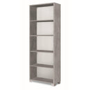 Libreria a Giorno 5 Ripiani 70x29x190 cm Cemento   