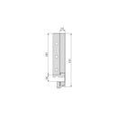 Cassetto Esterno Vertex 40 Kg H131 mm P 400 Verniciato Bianco Acciaio Emuca