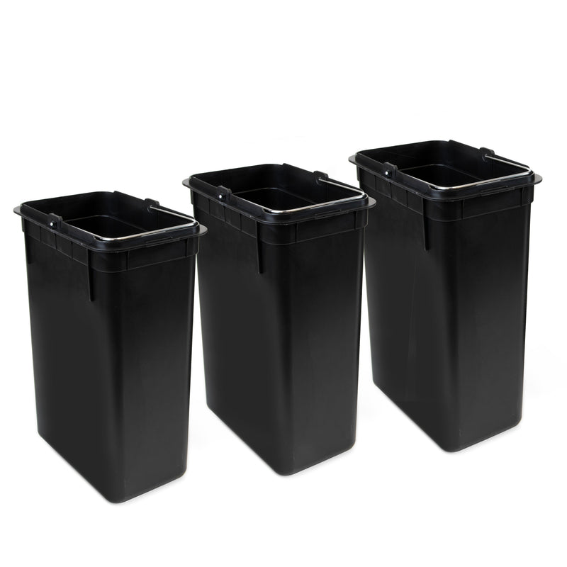 Contenitore Recycle Inox con Scomparti Impostato 3X9 Acciaio Inossidabile Emuca
