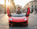 Macchina Elettrica per Bambini 12V con Licenza Lamborghini Aventador SVJ Small Rossa