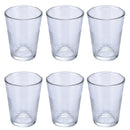 Set 6 Bicchieri Acqua Glace Party in Vetro VdE Tivoli 1996 Trasparente