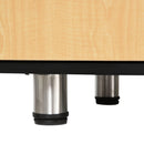 Libreria Mobiletto 5 Ripiani 2 Ante 80x40x96 cm in Truciolare  Nero