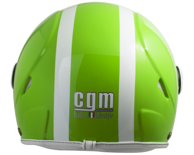 Casco Demi-Jet per Bambini Visiera Lunga CGM Tampa 206L Verde