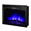 Camino Elettrico da Incasso 50,2x71,2x18 cm Effetto Fiamma 1500W Capri Nero