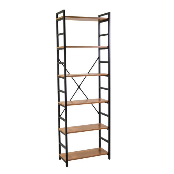 prezzo Libreria 6 ripiani 60x28xh184,5 cm in Metallo e Legno Achille Naturale