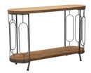 Console New Mexico 120x40x80 cm in Ferro e MDF Marrone e Grigio