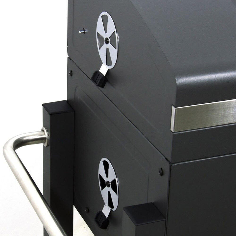 Barbecue a Carbone Carbonella con Doppia Griglia Arizona Nero