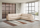 Divano Angolare 6 Posti 286x226x85 cm Marrak in Tessuto Beige
