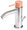 Rubinetto Miscelatore Monocomando Bidet in Acciaio Inox Maniglia Cipria