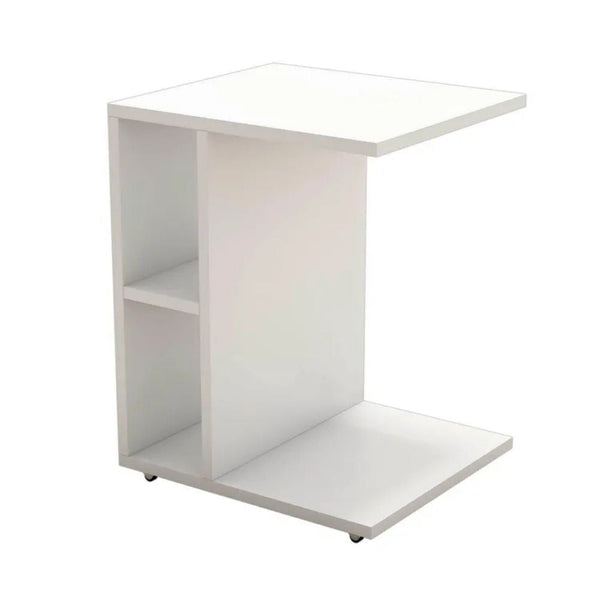 Tavolino da divano  porta computer 45x35x57,5 cm Newceylin bianco sconto