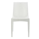 Set 2 Sedie da Giardino in Stile Rattan Bianco