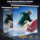 Telo Proiettore 120"" Formato 1:1 con Telecomando 236,5x8x236,5 cm Bianco 