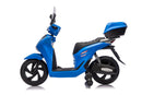 Scooter Elettrico per Bambini Licenza Ufficiale Honda SH125 12V con Ruote EVA e Sedile Pelle Blu