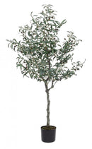 Pianta Artificiale Ulivo 984 Foglie H156 con Vaso Verde