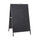Espositore Pubblicitario Bifacciale Bifacciale con Lavagna 60x90 cm in Metallo Nero