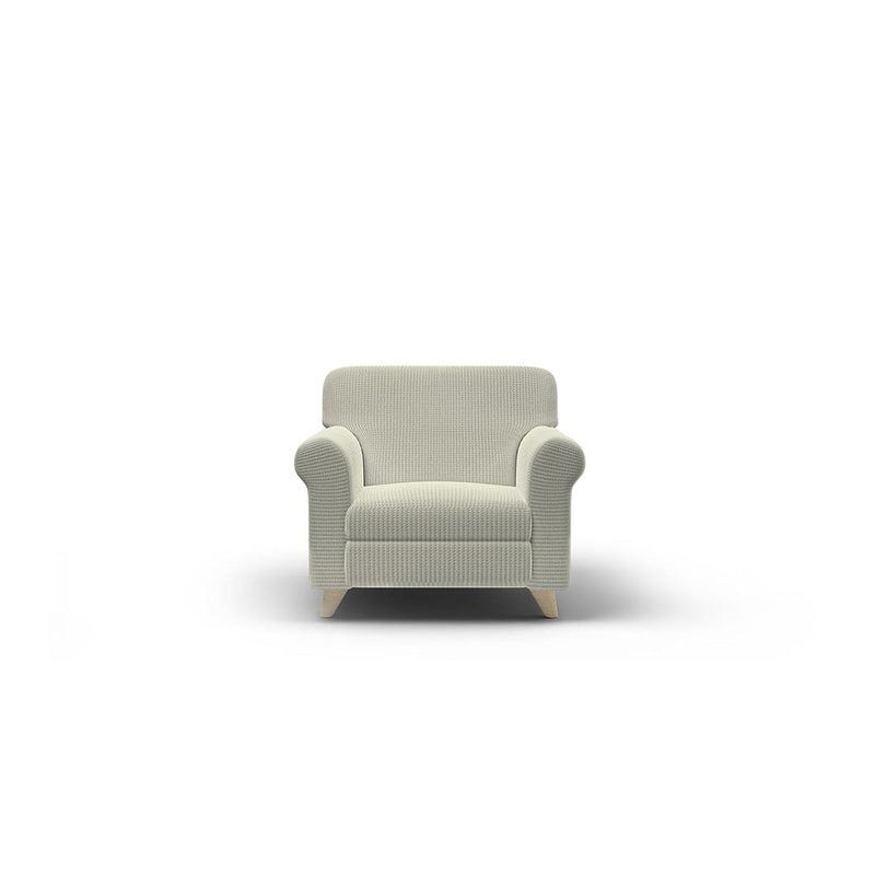 Copridivano Elasticizzato in Poliestere Iris Panna Varie Misure