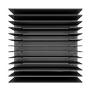 Braciere da Esterno a Legna in Acciaio 50x50x17,5 cm Flig Austin 50 Nero