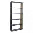 Libreria Alisha 90x23,5x180 h cm in Truciolare bilaminato Antracite