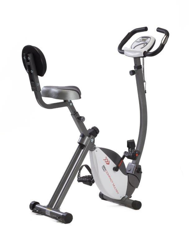 Cyclette Pieghevole Magnetica con Sedile e Manubrio Mobile 100Kg Max 8 Livelli Accesso Basso Toorx BRX-Compact Multifit