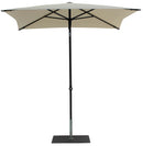 Ombrellone da Giardino 2x2 m Palo Ø38 mm in Alluminio Tessuto Poliestere Trend Bianco