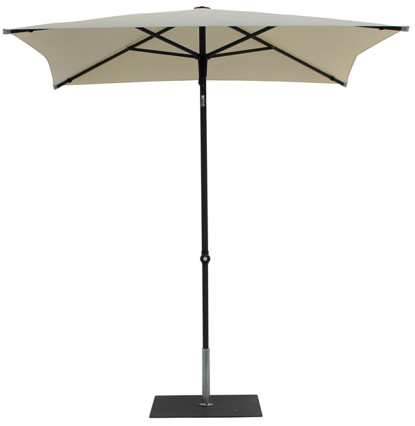 prezzo Ombrellone da Giardino 2x2 m Palo Ø38 mm in Alluminio Tessuto Poliestere Trend Bianco