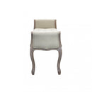 Panca Madelyn in Tessuto 113x48x 45/60 h cm in Legno Beige