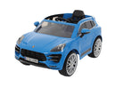 Macchina Elettrica Suv per Bambini 12V con Licenza Porsche Macan Azzurra