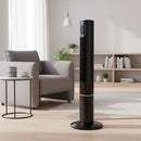 Ventilatore a Torre 50W Display Digitale 3 Potenze in PP e ABS Nero      