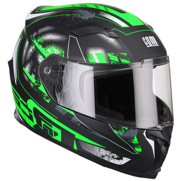 acquista Casco Integrale per Scooter Visiera Lunga CGM Jerez 307G Verde Fluo Opaco Varie Misure