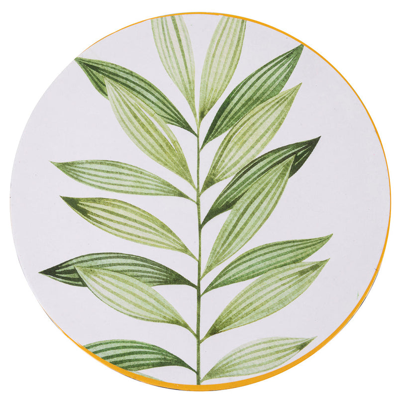 Set 6 Sottopiatti Tondi Ø33x2 cm  in Polipropilene VdE Tivoli 1996 Oriental Botanique