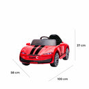 Macchina Elettrica per Bambini 12V Auto Super-C Rossa 