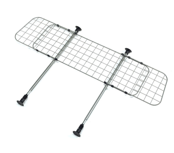 Griglia Divisoria per Auto 128x140 cm Regolabile Grigia acquista