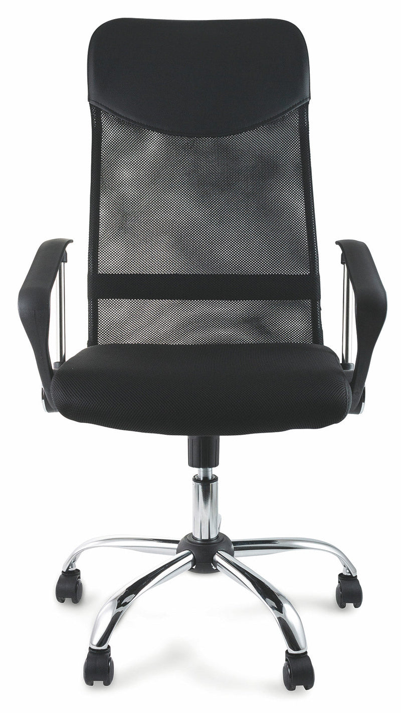 Sedia Poltrona Direzionale in Tessuto da Ufficio Soriani Nera