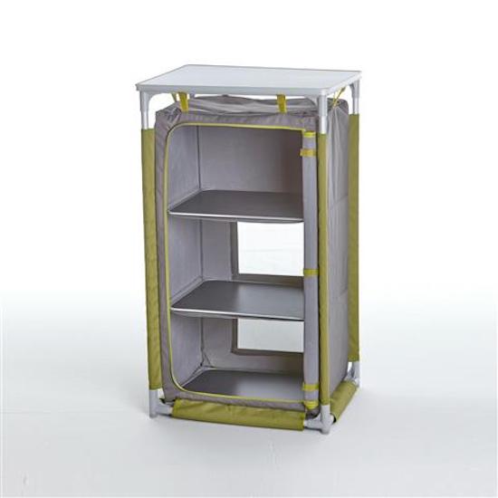 prezzo Armadio da Campeggio Smontabile 3 Ripiani in Alluminio e Poliestere Taddei 3R 106