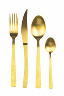 Servizio Set di Posate 24 Pezzi Gold Opaco in Acciaio Villa d'Este Home Tivoli Stone