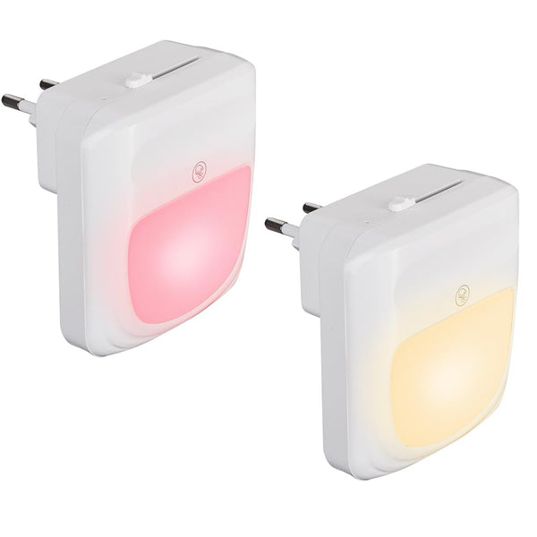 2 Lampade Notte Luce Notturna LED 3 Funzioni RGB Bianco Dimmerabile Crepuscolare sconto