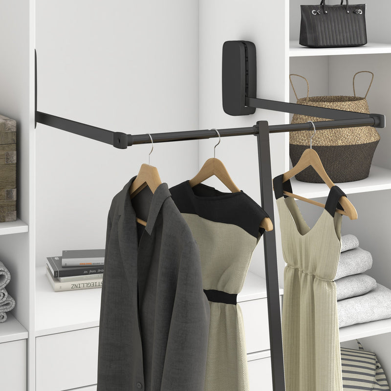 Spessore Laterale per Appendiabiti per Armadio Sling Imballo 1 Set Plastica Titaneo Emuca