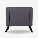 Poltrona letto pieghevole 60x78x78 cm Sando grigio