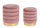 Set 2 Pouf Contenitore Darina Rosa Antico in Legno