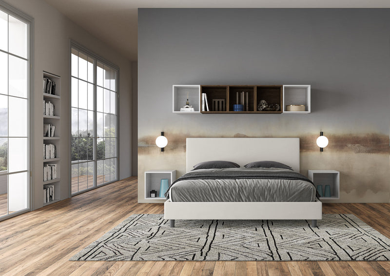 Letto Matrimoniale Naspy Bianco Varie Misure