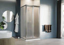 Box Doccia Angolare 2 Ante Battenti in Cristallo Opaco 4-6mm H198 Fosterberg Maribo Duo Varie Misure