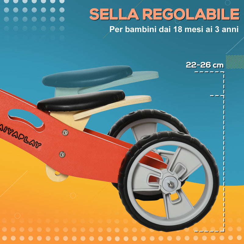 Hauck Eco Rider - Bicicletta Senza Pedali Per Bambini Da 2 A 4 Anni - Leggera E Regolabile - Fino A 20kg - Rosso - 3