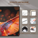 Telo per Proiettore 100" 16:9 HD 4K-8K Pieghevole e Portatile Antipiega e Lavabile Bianco      