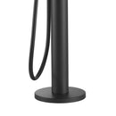 Miscelatore a Pavimento per Vasca da Bagno con Doccino in Acciaio Inox Sined Oristano Nero